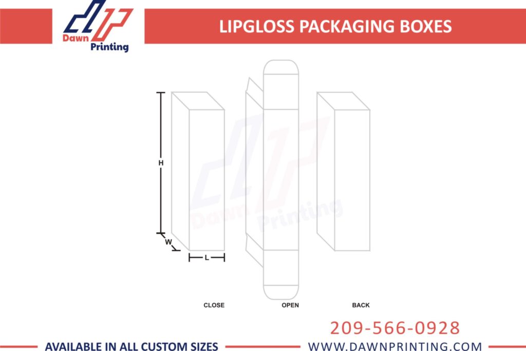 Custom Lip Gloss Boxes | Lip Gloss Packaging | Dawn Printing