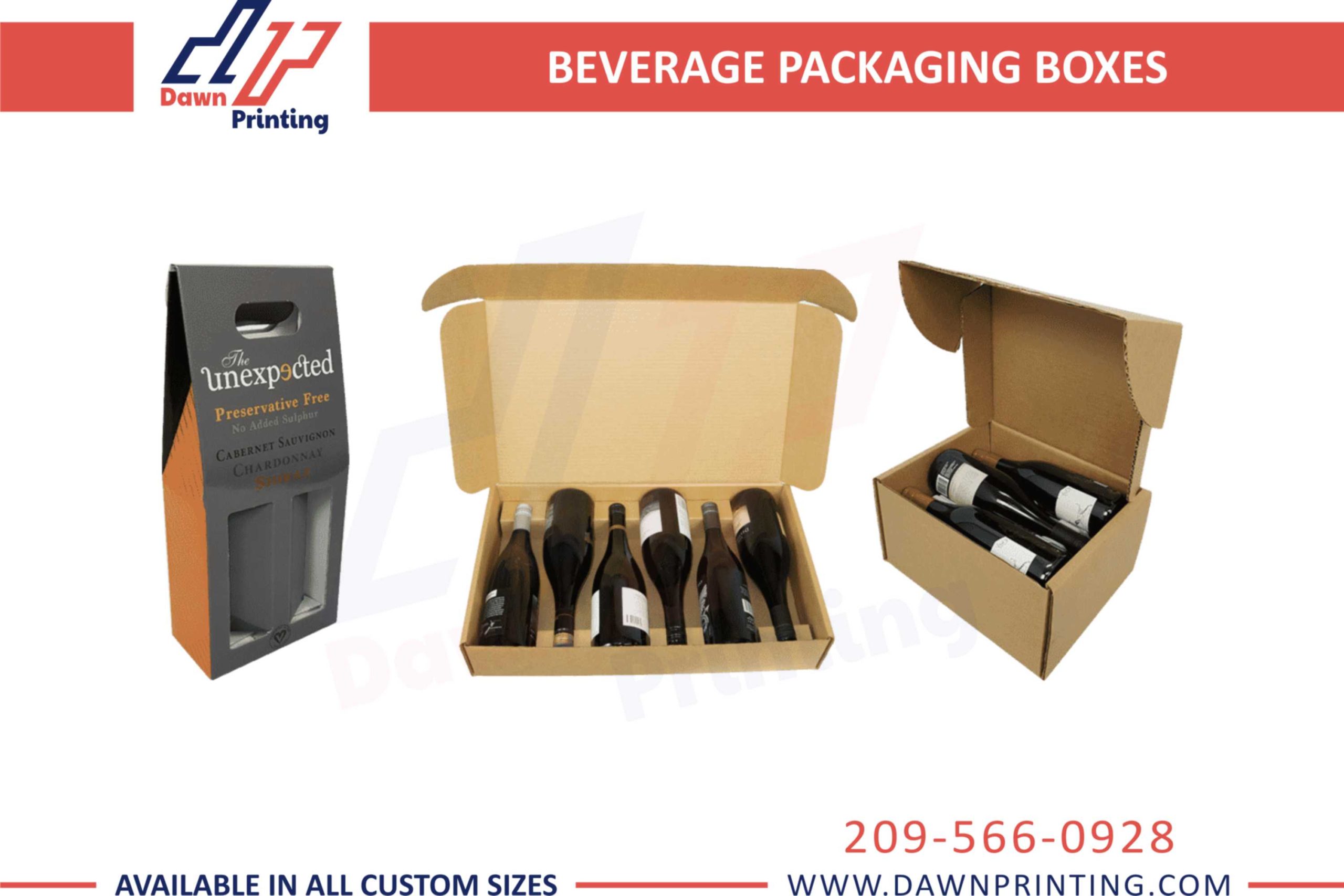 Systems for the production of customised packaging for beverage