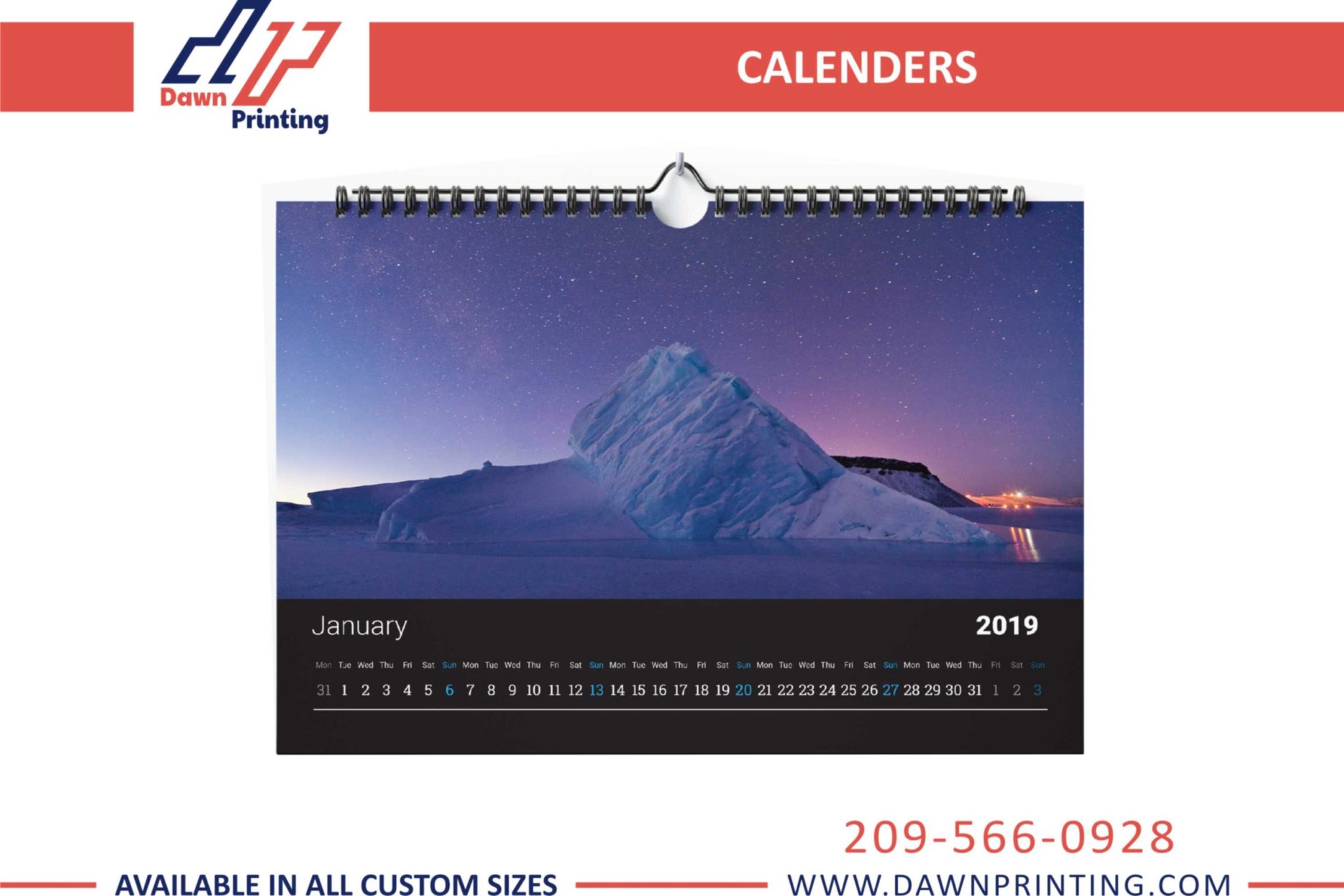 Custom Made Calendar Printing services Personalized Calendar