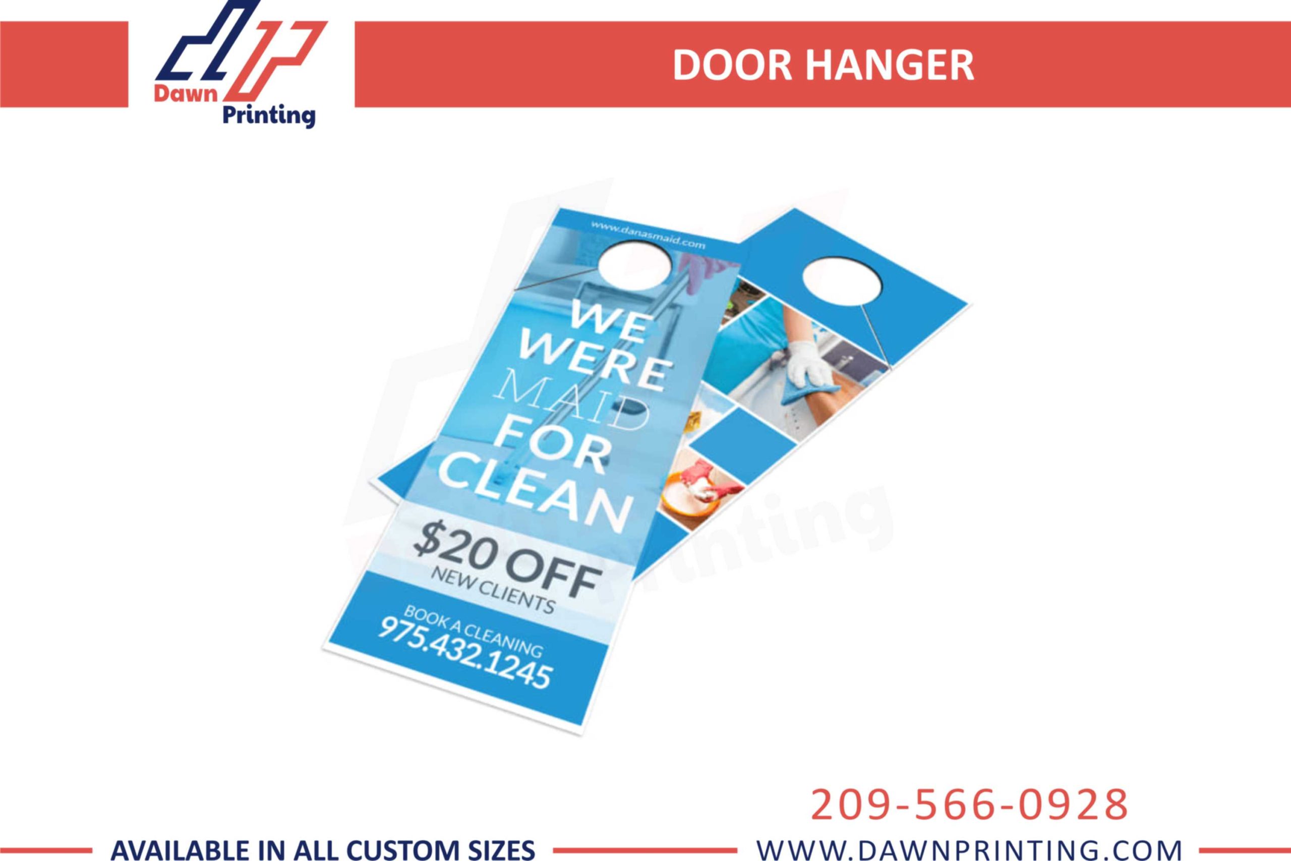 Custom Door Hangers, Cheap Door Hanger Printing