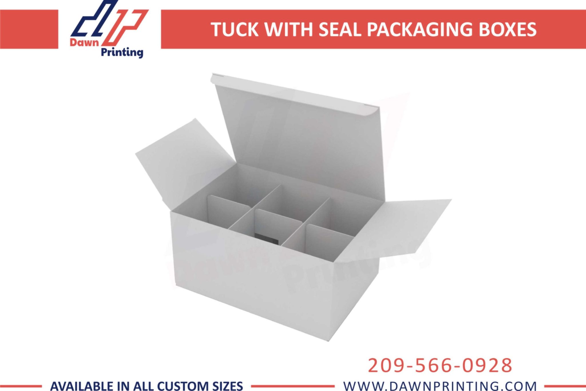 Custom Tuck Top Boxes | Straight Tuck End Boxes | Dawn Printing